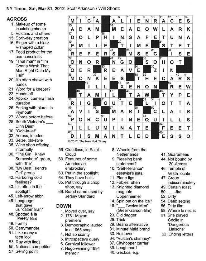 Nature essayist crossword clue